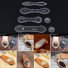 Clear DIY Leather Craft Acrylic Coin Purse Keychain Pattern Stencil Template Tool 2024 - buy cheap