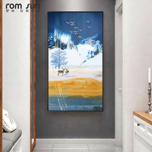 Modern Coin Land Goleden Forest Canvas Painting Abstract Poster Print For Living Room Aisle Entrance Home Decor Wall Art Picture 2024 - buy cheap