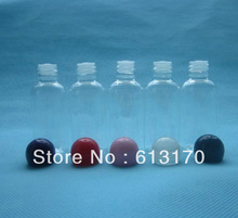 Garrafa para loção pet 40ml, garrafa vazia de plástico para amostra esférica, reutilizável de viagem, recipiente de embalagem cosmética, frete grátis 2024 - compre barato