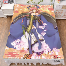 Japan Anime Fate Grand Order Fate EXTRA Tamamo no Mae Printed Bed sheets 120*200cm 150*200cm Bedsheet otaku Summer Quilt Blanket 2024 - buy cheap