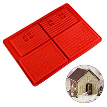 Silicone Christmas House Shape Chocolate Baking Mold For Fondant Pudding Candy Ice Cube Tray Mould Cake Decoration Tools H494 2024 - buy cheap