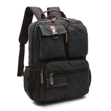 Холщовый рюкзак для мужчин, дорожная сумка с двойным плечевым школьные рюкзаки для девочек, рюкзак для подростков рюкзаки, рюкзак для ноутбука 2024 - купить недорого