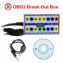 Professional Original Auto Car OBD 2 Break Out Box OBD2 Breakout Box OBD OBDII Protocol Detector Diagnostic Connector Detector 2024 - buy cheap