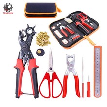 Adjustable Metal Hole Punch Pliers Revolving Leather Belt Hole Punch with Eyelet Pliers Tool Kit for Belt Watch Bands Saddle 2024 - buy cheap