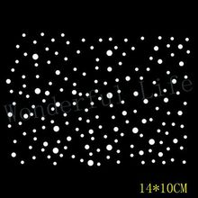 Free shipping  small  dots design hotfix rhinestones transfer design motif  bling for clothing 2024 - buy cheap