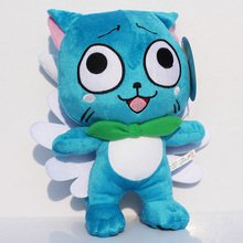 5pcs/lot Anime Fairy Tail Happy Blue Cat Plush Toys Soft 12"30cm  Dolls with Tag Birthday Gift for Children 2024 - buy cheap