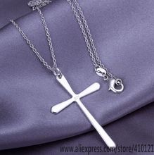 P066_2 Lucky Charm Silver Color Pendants For Women Sterling Necklace Girl Lady Accessories Fashion Pendant Cross /fkcaobj 2024 - buy cheap