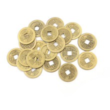 20PCS Random Send 1.00" (2.3cm) Chinese Feng Shui Fortune Coin For Wealth Success Lucky Emperor Qing Home Decor 2024 - buy cheap