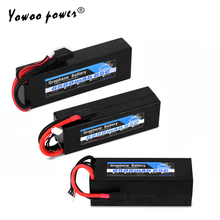 Lipo-bateria de grafeno 2s, 7.4v e 3s, 11.1v, 14.8v, 6500mah, 65c, 130c, capa dura, trx, alça para rc, helicóptero, barco 2024 - compre barato