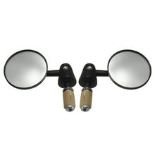 1 Pair 7/8" 22mm Universal Motorcycle Aluminum Rear View Black Handle Bar End Side Rearview Mirrors Scooters Handlebar Mirror 2024 - buy cheap