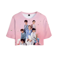 BTOB 3D Printed Women K-POP Crop Tops Fashion Summer Short Sleeve T-shirts 2019 Hot Sale Casual Trendy Streetwear T shirts 2024 - buy cheap