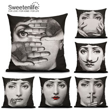 Sweetenlife Cushions Home Decor People pattern Sofa Cushion Covers Printed Cushion Pillowcases 18"x18" Pillow Covers Decorative 2024 - buy cheap