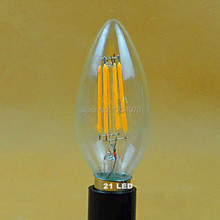 10Pcs/lot  2W 4W E14 E27  220V 240V Filament Candle Bulbs CRI 90 360 Degree  candle bulb 2024 - buy cheap