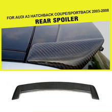Спойлер на заднюю крышу из углеродного волокна, для Audi и S3, хэтчбек, 2003 - 2008 2024 - купить недорого