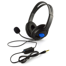 Para sony ps4 wired gaming headset fones de ouvido com microfone microfone estéreo ceia baixo para playstation 4 gamers 2024 - compre barato