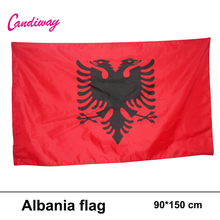 90*150 cm Hanging Bandeira Nacional Da Albânia Escritório/Atividade/desfile/Festival/Decoração de Casa Bandeira 2024 - compre barato