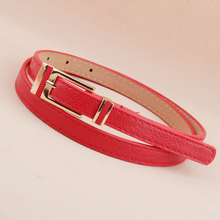 Newest popular designer belts fashion cinturon mujer Punk PU leather bright color pins buckle thin strap waist belt female women 2024 - buy cheap