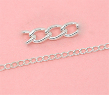 DoreenBeads 10M Silver color Links-Opened Curb Chains 4x3mm (B10724), yiwu 2024 - buy cheap