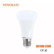Lâmpada led de potência real, 5w 7w 9w 12w, b22, e27 85v 110v 220v 230v, branco quente e frio, smd 5730, luz de alumínio