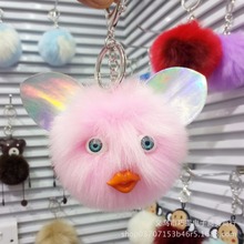 Fashion Cute Pig Head Pom-Pom Key Chain Pendant Mobile Phone Bag Design Plush Ball Pendant For Women Key Ring 2024 - buy cheap