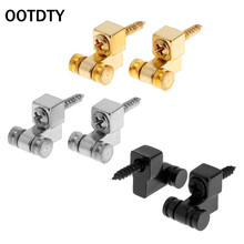 OOTDTY-retenedor de cuerda de Metal negro, rodillo para guitarra, bajo, accesorios, piezas, 2 uds. 2024 - compra barato