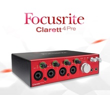 Focusrite Clarett 4Pre USB 2.0 audio interface recording sound card for PC and MAC,18 Input/8 Output 24-bit/192kHz mic preamps 2024 - buy cheap