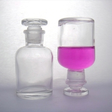 Botella de vidrio transparente para laboratorio químico, tapón de vidrio de boca fina, 60ml 2024 - compra barato