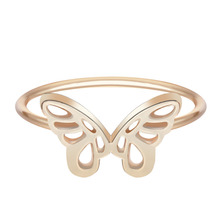 Кольцо Kinitial с изображением животного, бабочки, Угловое кольцо крылья для девушки, подарок на день рождения ручной работы, ювелирные изделия, Прямая поставка, женские кольца 2024 - купить недорого