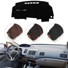 Console Dashboard Suede Mat Protector Sunshield Cover Fit For Honda Civic Acura CSX 2006-2011 2024 - buy cheap