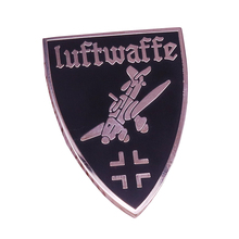 German air force pin luftwaffe airplane brooch cross badge Deutschland jewelry patriotic gift men coat shirt accessories 2024 - buy cheap