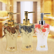 Luxury 3D Flower Bathroom Home Hotel Liquid Soap Dispenser Sanitizer Resin Pump Lotion Shampoo Container Bottle Free ship 2024 - buy cheap