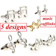 5 designs música note abotoadura musical abotoadura frete grátis 2024 - compre barato