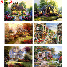 Beautiful Forest House Landscape 5D Diamond Painting Embroidery Full Square Dirll Mosaic Home Room Decoration Gift ZWQ 2024 - buy cheap