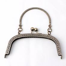 JAVRICK 1PC Hot Selling Bronze Tone Arch Flower Metal Purse Bag Frame Kiss Clasp Lock with Handle 3T1421 2024 - buy cheap