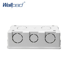 Caja de revestimiento de montaje para interruptor de pared y Cassette Wallpad, caja de empalme trasero de pared Universal, color blanco, 154x72mm 2024 - compra barato