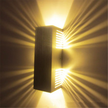 Novelty 2W 6W LED Wall Lamp AC85-265B LED Sconce Wall Lights Fixture For Decoration Living room Bed room Light corridor KTV 2022 - buy cheap