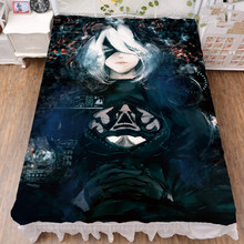 Lençol de fibra de leite anime nier automata personagens yor2 tipo b, lençol e manta de flanela 150x200cm 2024 - compre barato