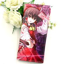 TouHou Project Anime Hakurei Reimu Long Synthetic Leather Wallet Kirisame Marisa Card Holder Purse With Magnetic Button 2024 - buy cheap