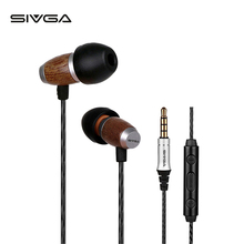 SIVGA M007 Wooden Hifi Stereo Music Dynamic In-ear earbuds Earphones Earbuds Earpiece 2024 - buy cheap