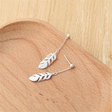 Lulu-pig-pendientes de plata 925 versión coreana para mujer, aretes de goma, colgante corto con personalidad Simple, E0242 2024 - compra barato