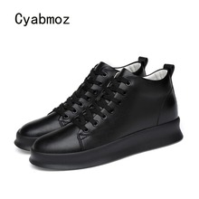 Cyabmoz-zapatos de tacón oculto para hombre, Calzado cómodo y transpirable, con cordones, para aumentar la altura 2024 - compra barato