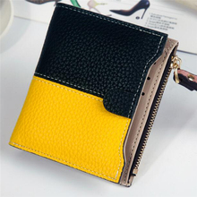Fashion Women Wrist PU Leather Wallet Short Wallet Buckle Leather Zipper Coin Purse Lady Credit Card Holder Coin Wallet Carteira 2024 - buy cheap