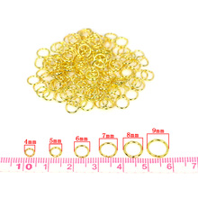 400 unids/lote de anillos de salto y anillos divididos chapados en oro antiguo, accesorios de joyería aptos para la fabricación de joyas 2024 - compra barato