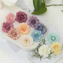 100pcs/lot 5cm Silk Blooming Peony Artificial Flower Head For Wedding Decoration DIY Wreath Scrapbooking Craft Flower 2024 - compre barato