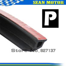 P type car Door Auto Seal Strip Noise sound insulation seal sealing rubber  Weather Rubber 3m car door seal 2024 - купить недорого