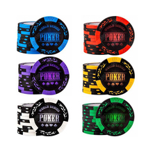 World Series Poker Chips with Metal Core Heavy Classic Wheat Clay Poker Chips 40*3.3mm 14g 2024 - buy cheap