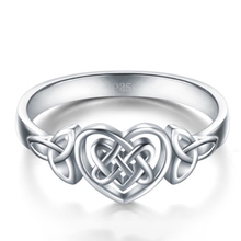 Anel de dedo feminino simples, esculpido, vazado, amor de coração, nó, joia de festa, presente, anel de noivado 2024 - compre barato