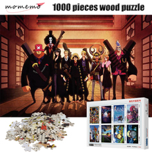 Momemo uma peça adulto quebra-cabeça de madeira 1000 peças dos desenhos animados anime puzzles entretenimento brinquedos montagem 1000 peças jogo 2024 - compre barato