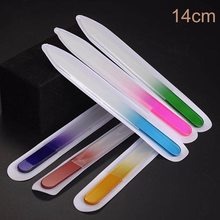2Pcs/set 14cm Durable Crystal Glass Nail File Practical Pro File Manicure Device Tool Nail Files Polish Tools 2024 - buy cheap
