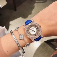 Super Rose Gold Diamond Ladies Watch Women New Dress Watches New  Luxury Leather Strap Woman Quartz Watch Clock reloj mujer 2024 - buy cheap